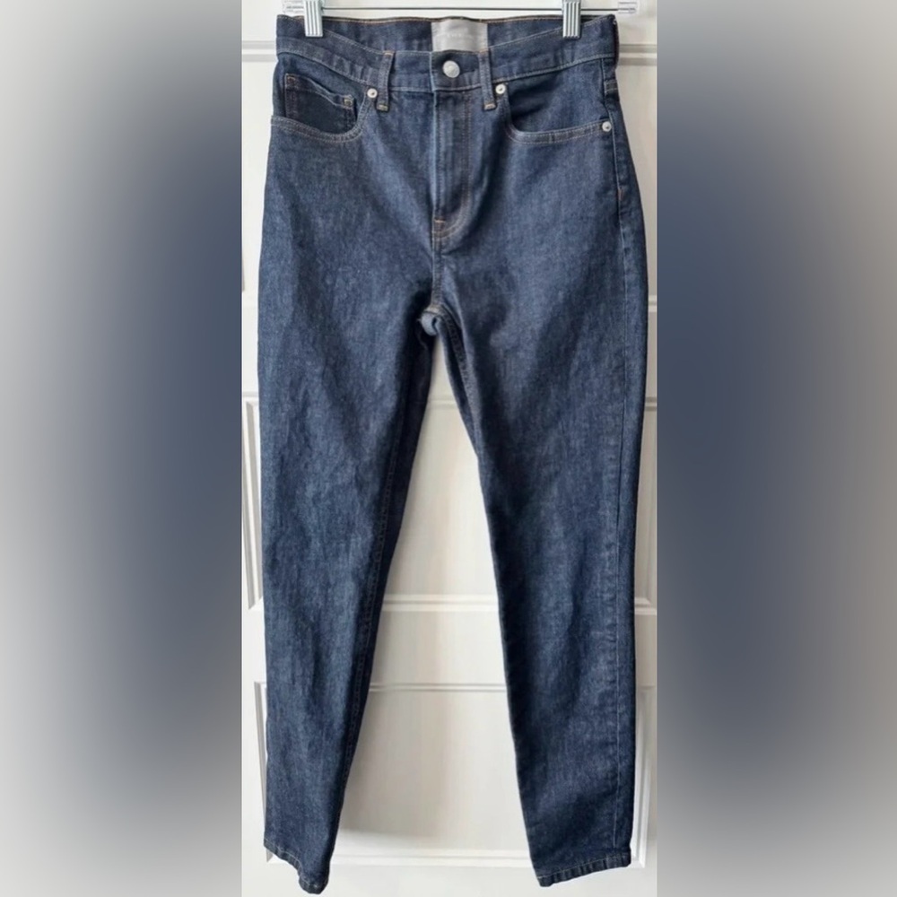Everlane High Rise Skinny Jeans Womens 26 Dark Wash Stretch Denim Minimalist